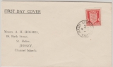 Jersey, 1941, Mi.- Nr.: 2 als EF auf Orts- Brief nach St. Helier
