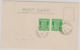 Guernsey, 1941, Mi.- Nr.: 1 (2x) als MeF auf Orts- Postkarte nach St. Martins