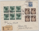Österreich / DR, 1938, interessante Mischfrankatur auf Auslandseinschreiben, von Innsbruck nach Schaan / Lichtenstein