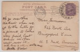 Australien / South Australia, 1905, 2 P. Ef auf Auslands- Bildpostkarte von ... - Adelaid nach Bridgeport (USA)