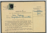 DR, 1943, Mi.- Nr.: 799A, als EF auf Ausweis zum Bezug von Sammlermarken!!! Extrem selten! Neuer Befund Schlegel BPP