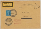 DR / Weimarer Republik, 1927, Mi.- Nr.: 409 als EF auf Luftpost- Fernbrief von Plauen nach Leipzig