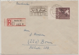 Berlin, 1948, Mi.- Nr.: 18 (vom UR) als EF auf Einschreiben- Fernbrief von Berlin nach Bonn, neuer Befund Schlegel BPP!