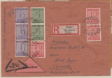 SBZ, West Sachsen, 1946, Postmeistertrennungen: Mi.- Nrn.: 117 BXa (3x) + 119 DX (2x) u.a. auf E.- Brief nach Chemnitz