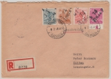 SBZ- Handstempel, 1948, Bez. 14, Zittau, Mi.- Nr.: 176, u.a. (vs. + rs.), in MiF auf E. Fernbrief von Großenhain nach Zittau