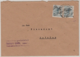 SBZ- Handstempel, 1948, Bez. 36, Luckenwalde, Mi.- Nr.: 170 VII (2x), als MeF auf Fernbrief von Luckenwalde nach Potsdam