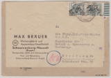 SBZ- Handstempel, 1948, Bez. 41, Schwarzenberg- Neuwelt, Mi.- Nr.: 170 X (2x), als MeF auf Fernbrief von Schwarzenberg nach Dresden