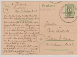 SBZ, Ost- Sachsen, 1945, 6 Pfg.- GS, Mi.- Nr.: P 8, gelaufen als Fernpostkarte von Wilsdruf nach Pulsen