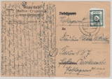 SBZ, Ost- Sachsen, 1945, Mi.- Nr.: 43 B II b  als EF auf Fernpostkarte von Olbernhau nach Berlin