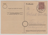 SBZ, Provinz Sachsen, 1946, Mi.- Nr.: 78 X, in EF auf Ortspostkarte innerhalb von Naumburg