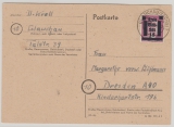 Glauchau, 1945, Mi.- Nr.: 5 b, als EF auf Fernpostkarte von Glauchau nach Dresden
