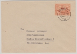 Lokalausgaben, D.- OST, 1946, Cottbus, Mi.- Nr. 33 als EF auf Fernbrief von Cottbus nach Berlin