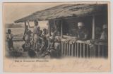 Deutsche Seepost, Linie Hamburg- Westafrika, VI., 1906, auf Postkarte von Liberia nach Friemersheim