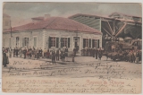 DAP, Türkei, 1907, Mi.- Nr.: 36 (2x) als MeF auf Postkarte von Smirna nach Hannover, rs. nette Ansicht (Straßenleben)