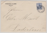 DAP, Türkei, 1908, Mi.- Nr.: 38 als EF auf Brief von Smirna nach Paderborn