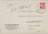 FRZ / Rheinland- Pf., 1949, Mi.- Nr.: 25, in EF auf Auslandsbrief von Idar- Oberstein nach New York (USA)
