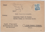 FRZ / Rheinland- Pf., 1948, Mi.- Nr.: 26, als EF auf Auslandsbrief von Heimbach nach River Forest (USA)