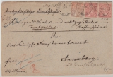 NDP, 1870, Mi.- Nr.: 3 + 4 (2x) auf Portopflichtiger Dienstsache als Wert- Fernbrief von Oberwiesenthal nach Annaberg