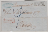 Preußen, 1861, Barfrankierter Einschreiben- Fernbrief von Neudamm nach Berlin