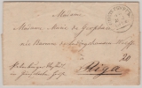 Russland, 1842, Auslandsbrief von St. Petersburg (?) nach Riga