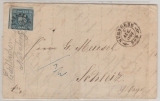 Bayern, 1864, Mi.- Nr.: 10 (b) als EF auf Fernbrief von Nürnberg nach Schleiz