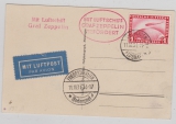 DR 455, als EF auf Postkarte via Zeppelin von Meiningen via Friedrichshafen nach ???