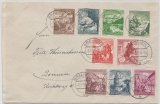 DR / III. Reich, 1938, Mi.- Nr.: 675- 683 als Satzbrief- MiF auf Ortsbrief, innerhalb von Bremen