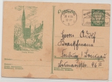Danzig, 1933, 10 Pfg. - Bild- GS (Mi.- Nr.: P 45) gelaufen als Fernpostkarte von Danzig nach Freiburg i. Br.