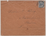 Kamerun, 1895, Mi.- Nr.: v 48 (b) als EF auf Fernbrief von Kamerun nach Mannheim