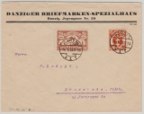 Danzig, 1923, Mi.- Nr.: 118, u.a. in MiF auf Auslandsbrief von Danzig nach Grudziadz (PL)