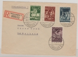 Danzig, 1939, Mi.- Nrn.: 302- 305 kpl. Satz auf Einschreiben- Fernbrief von Danzig nach Bad Nauheim