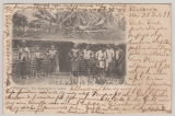 Kamerun, 1899, Mi.- Nr.: 2, als EF auf Bildpostkarte (Negerheim in Lisoka) von Viktoria nach Berlin