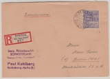 SBZ, Provinz Sachsen, 1946, Mi.- Nr.: 89A als EF auf Einschreiben- Fernbrief von Reideburg nach Berlin, geprüft Ströh BPP!