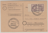 Ost- Sachsen, 1946, Mi.- Nr.: 58 aU (2x!) in MeF auf Fernpostkarte von Dresden nach Berlin, gepr. Zierer BPP / Dr. Jasch