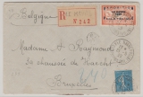 Frankreich, 1929, Mi.- Nrn.: 239 u.a., in MiF auf Auslands- Einschreiben von Le Havre nach Bruxelles (Belgien)