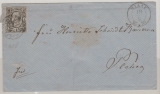 Sachsen, 1858 (?), Mi.- Nr.: 8 als EF auf Fernbrief von Mylau nach Plauen