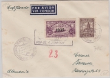 Paraguay, div. Marken, 1935, E.-  Brief von Paraguay nach Bremen via Zeppelin