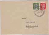 Meißen, 1945, Mi.- Nr.: 7 u.a. in MiF auf Ortsbrief innerhalb von Meißen