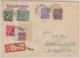 MVP, 1946, Mi.- Nrn.: 9d u.a als MiF auf Einschreiben- Fernbrief von Sanitz nach Rostock, geprüft Kramp BPP!