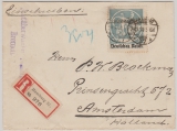 DR / Infla, 1921, Mi.- Nr.: 134 als EF auf Auslands- Einschreiben, von Hamburg nach Amsterdam, seltene Frankatur!!!