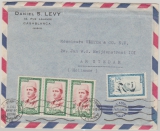 Marocko, 1958, 50f.-  MiF auf Luftpost- Auslandsbrief von Casablanca nach Bad Homburg