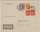 Finnland, 1933, 4,5 Mk. in MiF auf Luftpost- Auslandsbrief von Helsinki nach Berlin