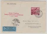 Lichtenstein, 1935, Mi.- Nr.: 148 als EF auf Erstflug- Auslandsbrief von Vaduz nach Insbruck