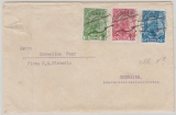 Lichtenstein, 1912, Mi.- Nr.: 1-3 (alle x!) als MiF auf Satz- Auslandsbrief von Schaan nach Dornbirn (A)