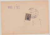 Dt. Bes. II. WK, Laibach, 1944, Portomarke Mi.- Nr.: 6, als EF rs. auf Zahlungsanweisung von Lubiana