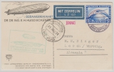 DR, 1931, Mi.- Nr.: 423 als EF auf Zeppelinpostkarte zur 1. Südamerikafahrt 1931, Bordpost, Abwurf Cap Verden, nach Lorch