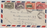 Trinidad + Tobago, 1948, 4- Farben MiF auf Auslandsbrief von San Fernando nach Rosenheim