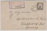 USA, 1925, 15 Ct. EF auf Auslands- Einschreiben von New Jersey nach FF/M.