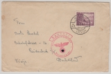 Lettland, 1940, 40 ...  EF auf Auslandsbrief von Riga nach Reichenbach, mit 2x Dt. Zensur