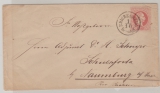 Österreich, ca. 1870, 5 Kr.- GS- Umschlag, gelaufen als Auslandsbrief von Reichenberg nach Naumburg, dekorativ!